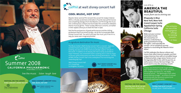 CalPhil Concert Brochure